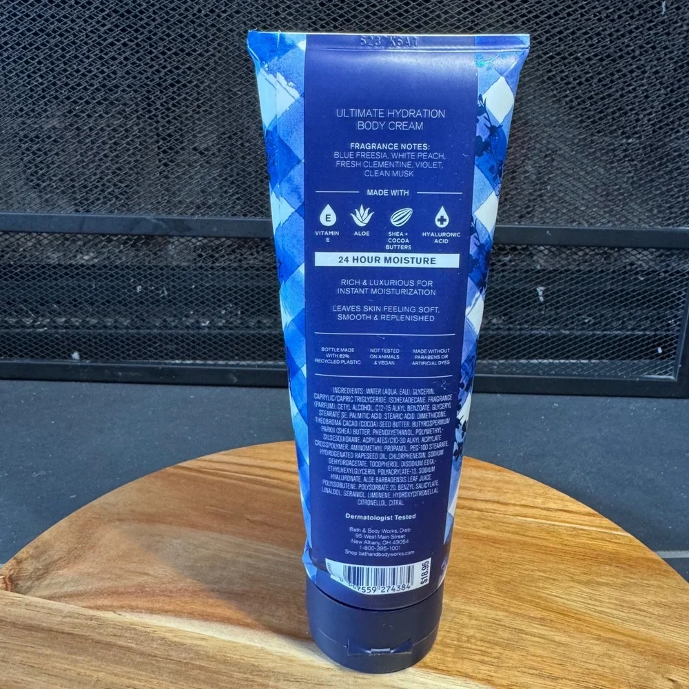Bath & Body Works Gingham Ultimate Hydration Body Cream 8oz New Sealed